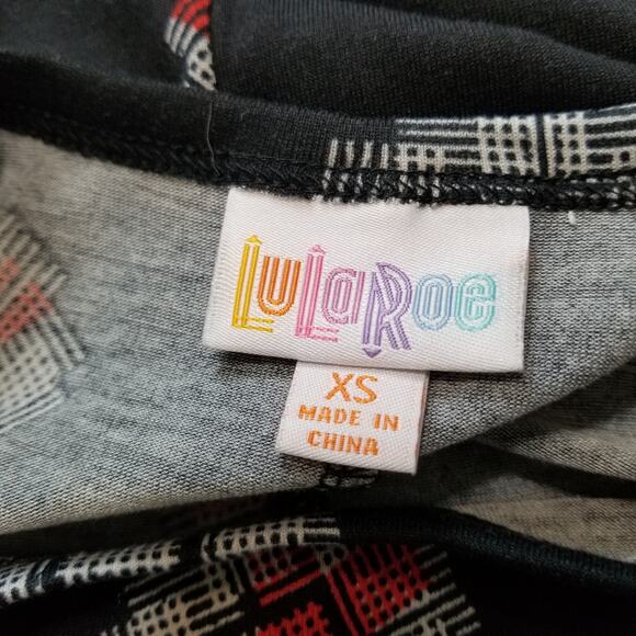 LuLaRoe Womans Pullover Career Casual Sheath Dress Short Sleeve Hi Low Hem Sz XS - Picture 5 of 8